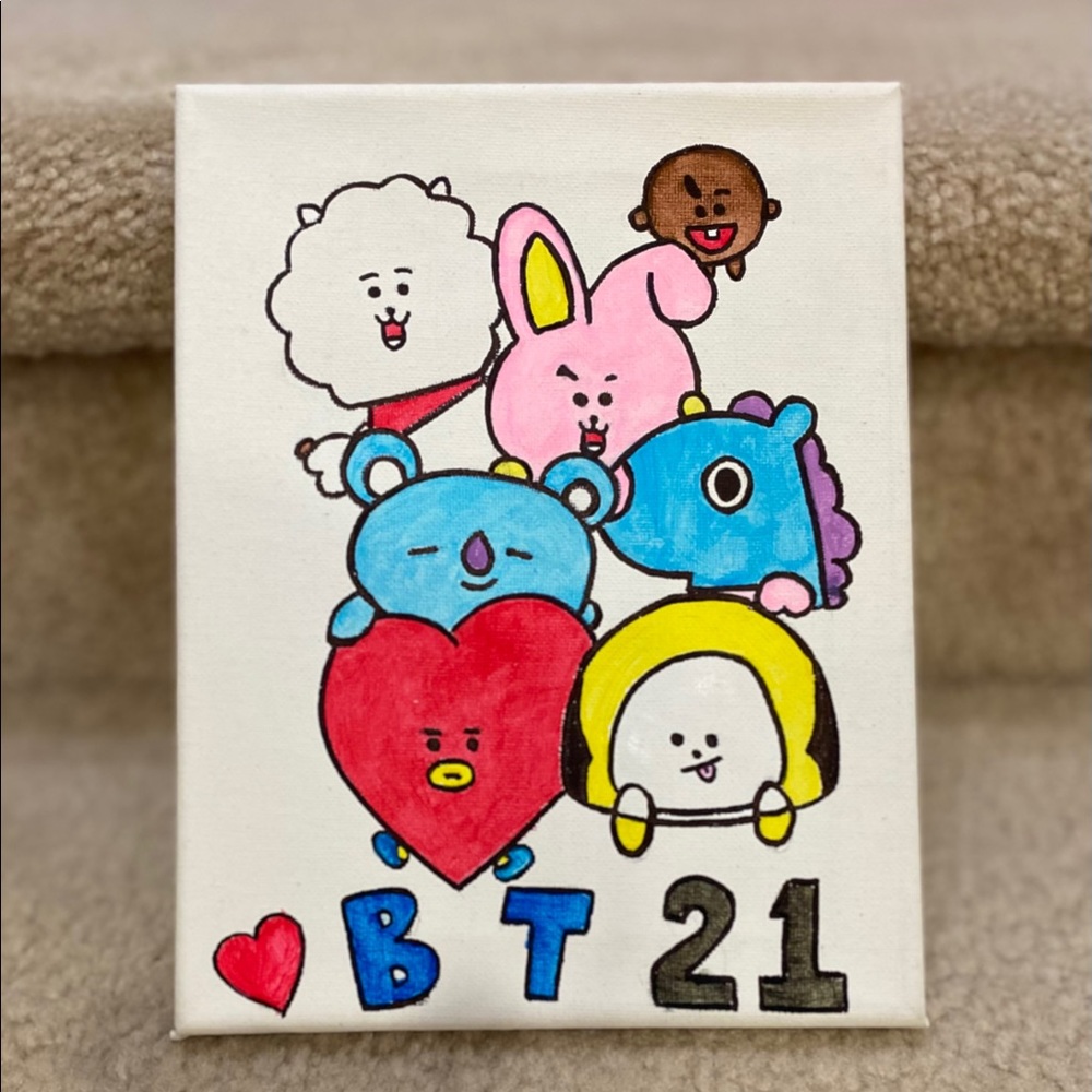 ❤️ Original BTS BT 21 painting by yours truly ❤️